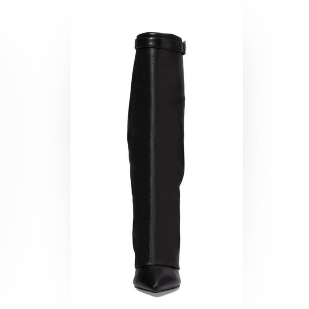 Brand New Steve Madden Corenne Leather Wedge Heel Knee High Boots Women's Boots - Picture 4 of 4